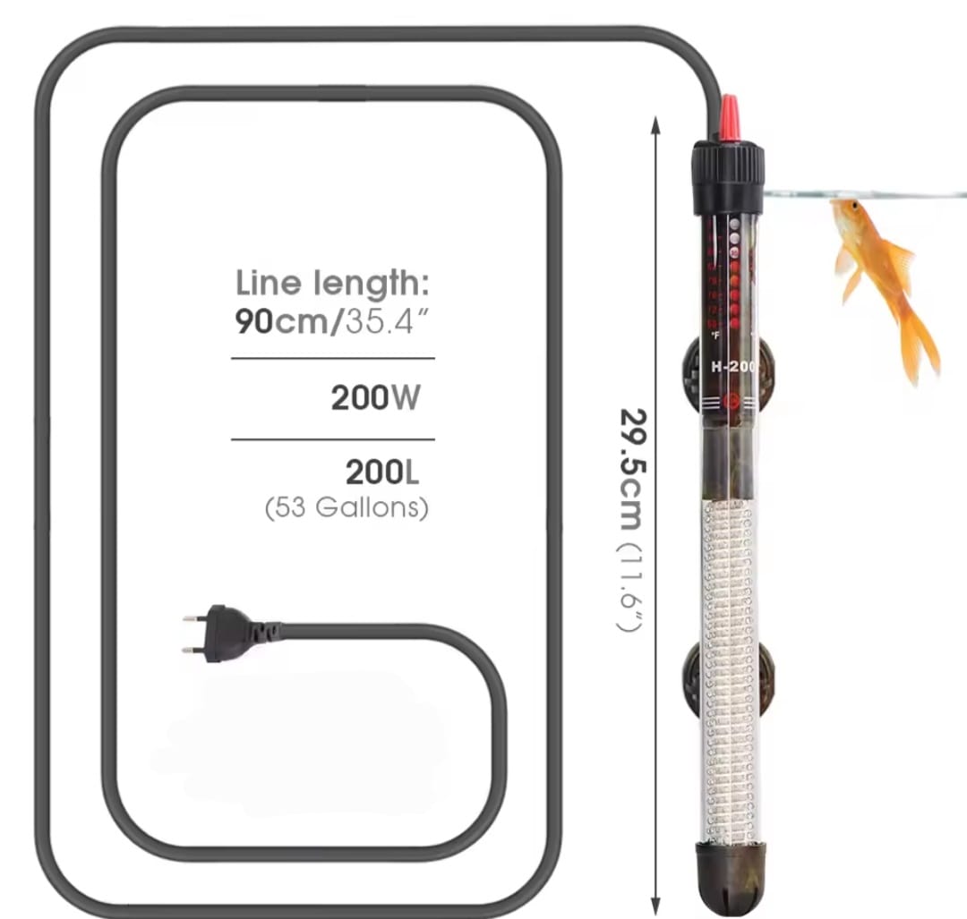 Calentador Ajustable 17-35°C Para Acuario 220V