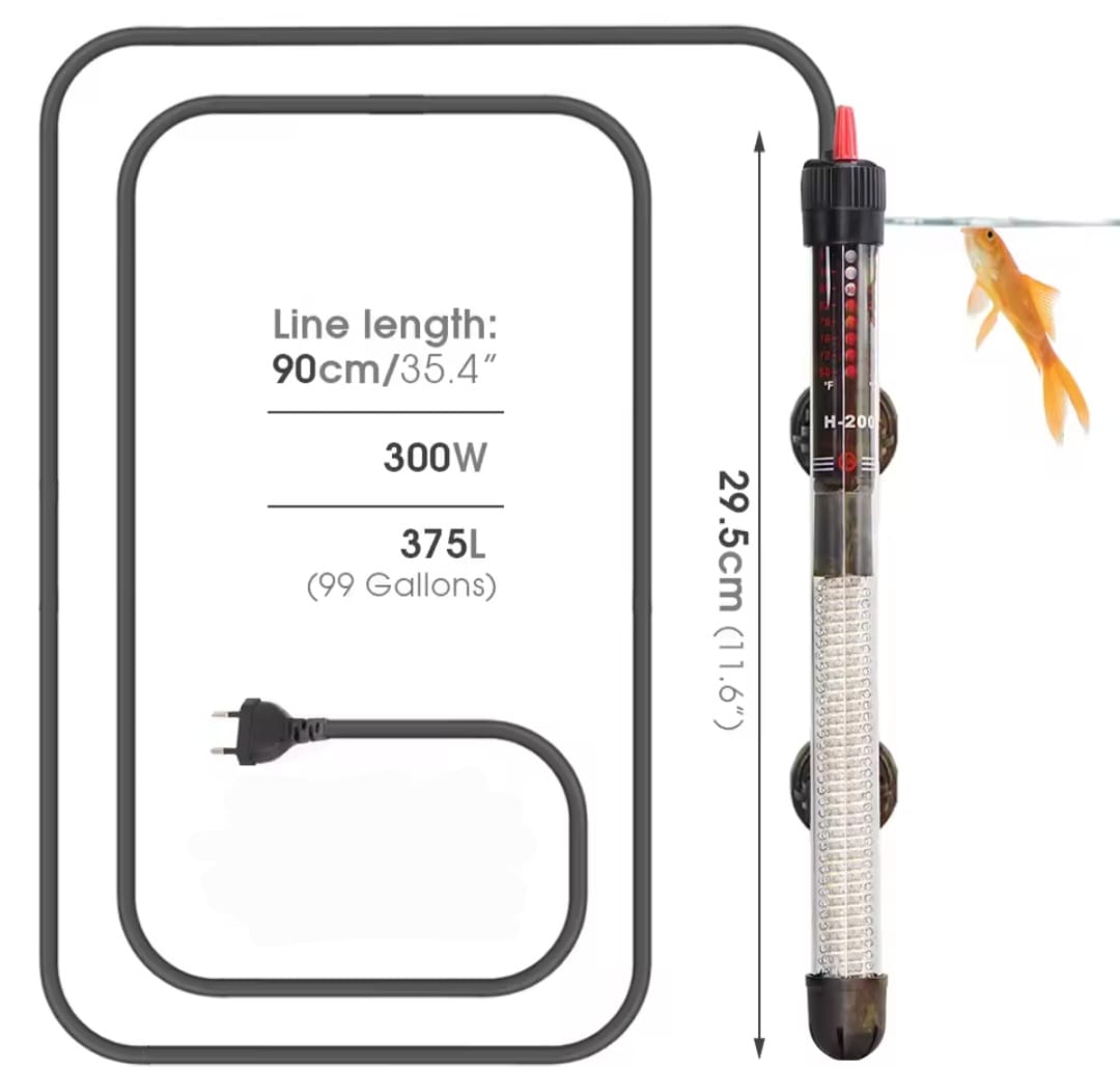 Calentador Ajustable 17-35°C Para Acuario 220V